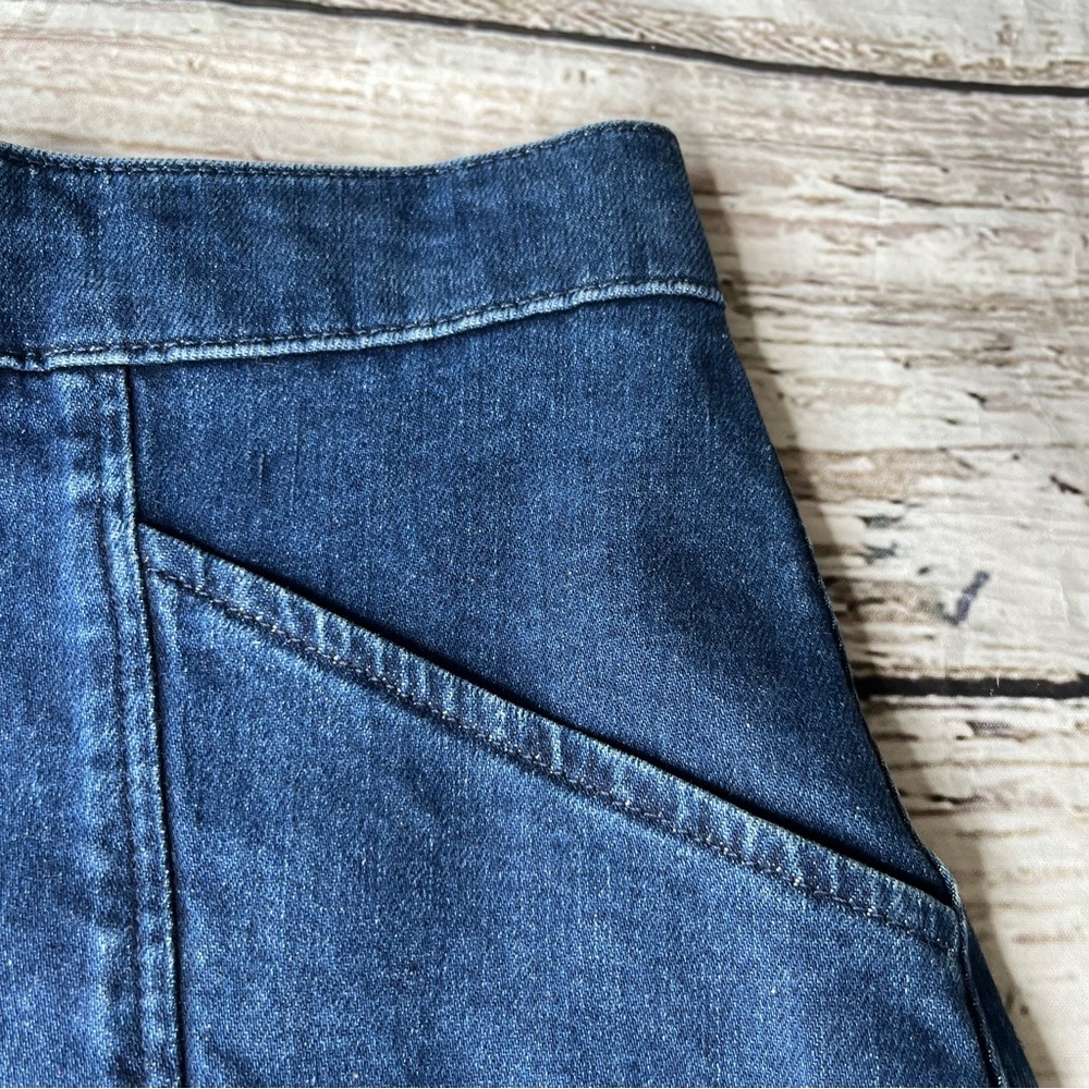 Boden Denim Blue Mini Skirt Size 6R - Picture 3 of 8
